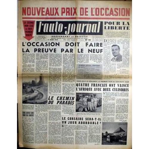 Auto Journal (L') N° 98 Du 15/03/1954 on Productcaster.