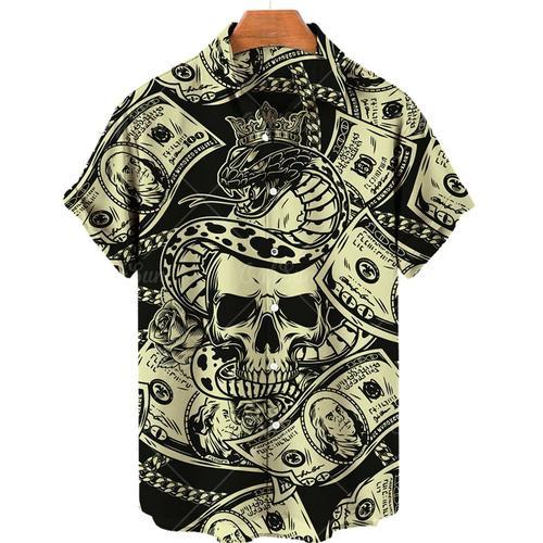 Chemise Hawaïenne À Manches Courtes Pour Homme,Respirante,Imprimé T... on Productcaster.