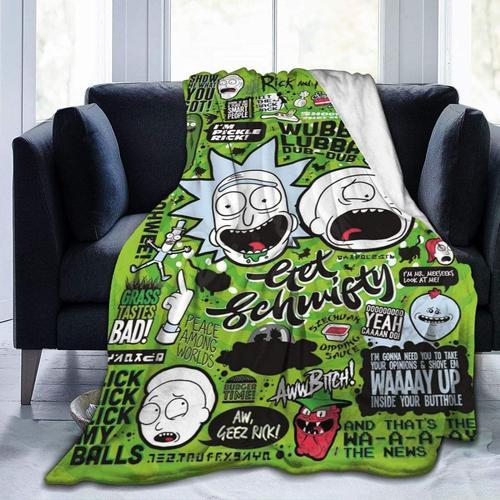 Rick Et Morty Couverture En Flanelle Couverture Chaude Grande Couve... on Productcaster.