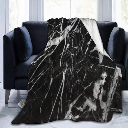 Couverture, Nombreux Motifs Blancs Naturels De Marbre Noir Marquina... on Productcaster.