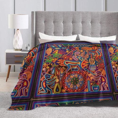 Couverture En Flanelle Micro Polaire Huichol Ultra-Douce Et Chaude on Productcaster.