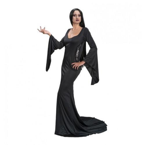 Déguisement Morticia Addams Robe Noire Femme on Productcaster.