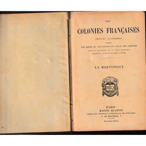 Les Colonies Francaises , La Martinique . Maison Quantin on Productcaster.