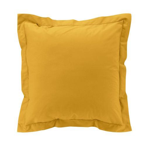 Taie D Oreiller 63 X 63 Cm Percale De Coton Jaune Curry on Productcaster.