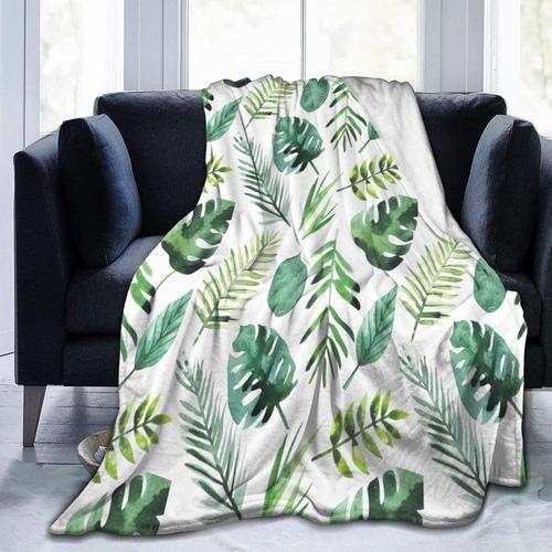 Couverture, Jungle Feuilles Fond Tropicals on Productcaster.