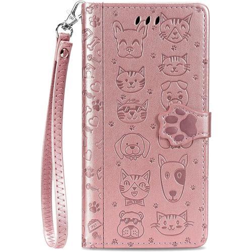 Verg Coque Cuir Pour Samsung Galaxy A04e - Animal Mignon Portefeuil... on Productcaster.