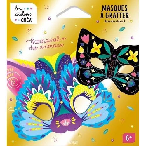 Carnaval Des Animaux - Masques À Gratter Avec Des Strass ! on Productcaster.