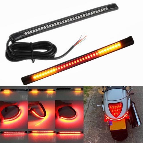 Éclairage De Plaque De Moto, Clignotant 48led, Feu Stop Arrière, La... on Productcaster.