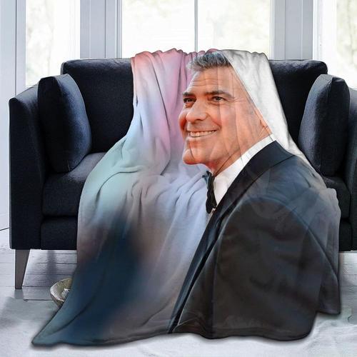 Couverture George Clooney Couverture En Flanelle Ultra-Douce Impres... on Productcaster.