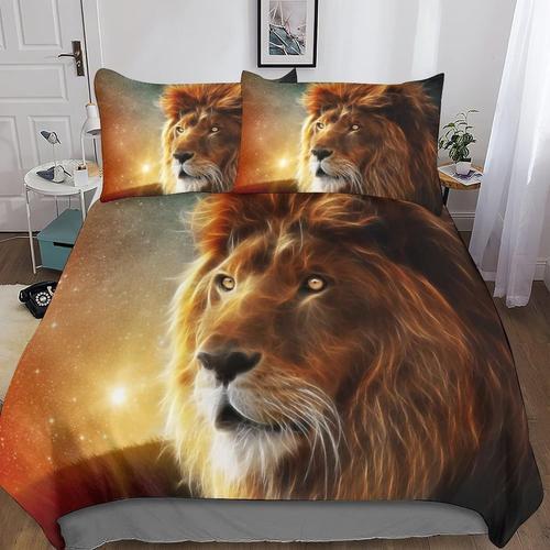 Wildlife D Housse De Couette Imprim¿¿ Le Chat Parure De Lit En Micr... on Productcaster.