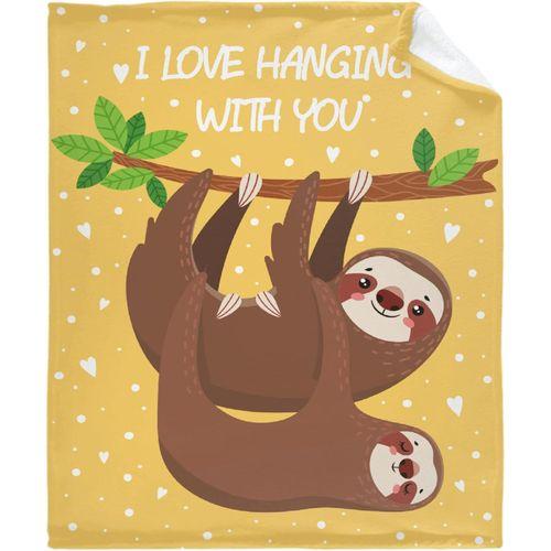 Couverture En Flanelle « I Love Hang With You » - Couverture Chaude... on Productcaster.