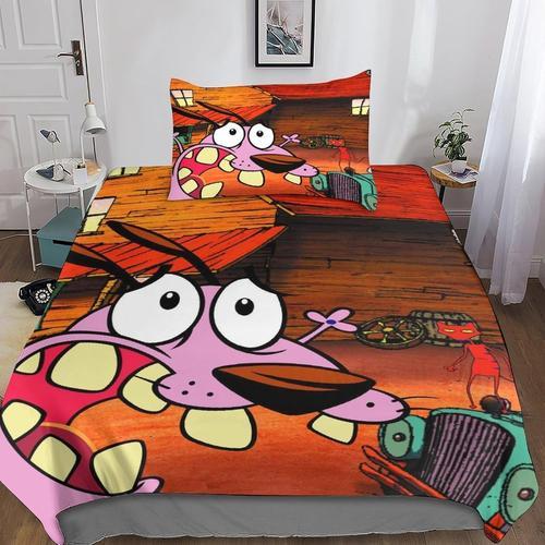 Courage The Cowardly Dog Housse De Couette, Courage Le Chien Lache ... on Productcaster.