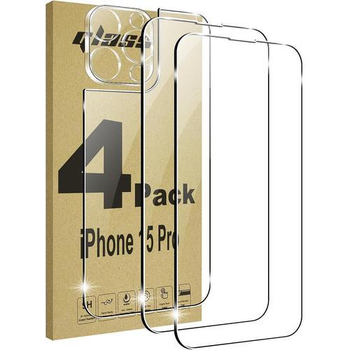 3 Pièces Film Pour Iphone 15 Pro Max Verre Trempé,Privacy Film + Hd... on Productcaster.