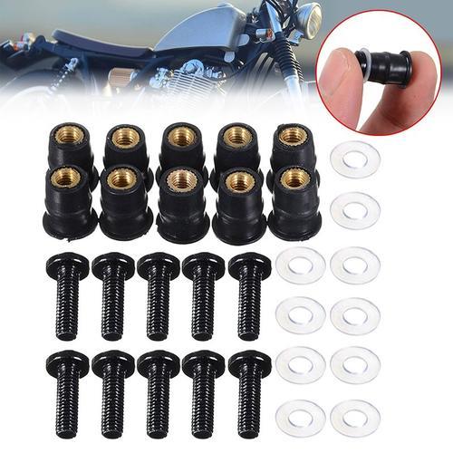 Boulons De Pare-Brise De Moto Universels, 10 Pièces, M5x16mm 5mm, K... on Productcaster.