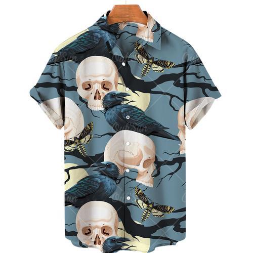 Chemise Hawaïenne À Manches Courtes Pour Homme,Vêtement D'été Surdi... on Productcaster.