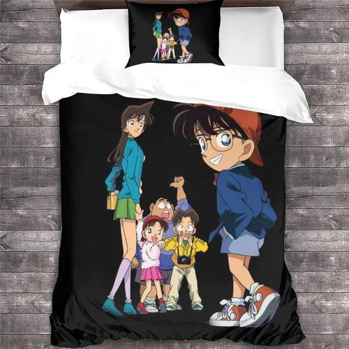 Detective Conan Parure De Lit En Pi¿¿Ces Avec Housse De Couette Et ... on Productcaster.