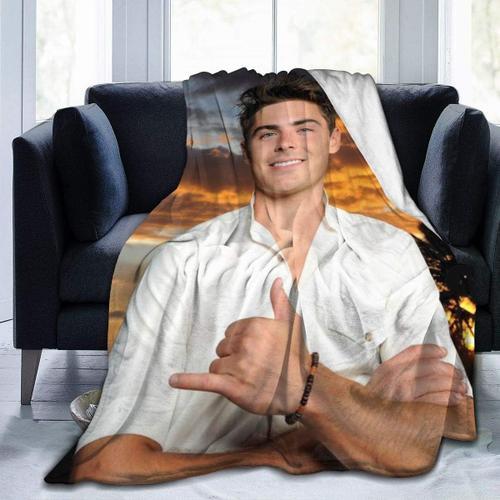 Zac Efron Couvre-Lit En Flanelle Polaire Ultra Douce Toutes Saisons... on Productcaster.