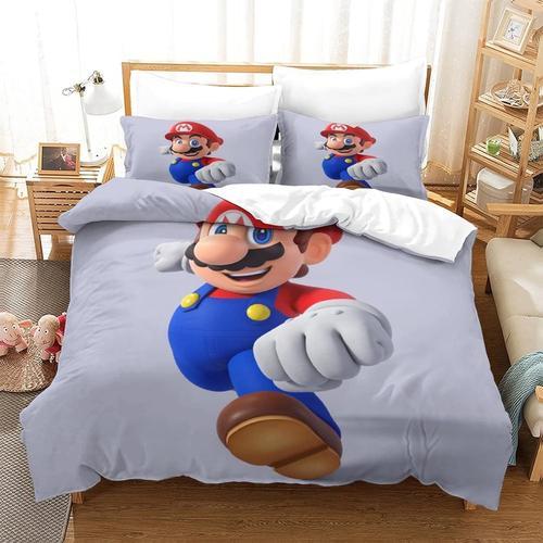 Super Mario Parure De Lit 3 Pi¿¿Ces Avec Housse De Couette En Micro... on Productcaster.