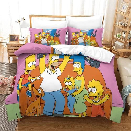 The Simpsons Parure De Lit 3 Pi¿¿Ces Avec Housse De Couette En Micr... on Productcaster.