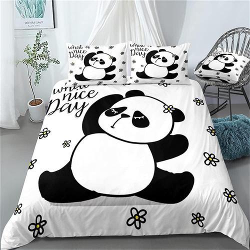 Ensemble De Housse De Couette Th¿¿Me Panda, Ensemble De Literie En ... on Productcaster.