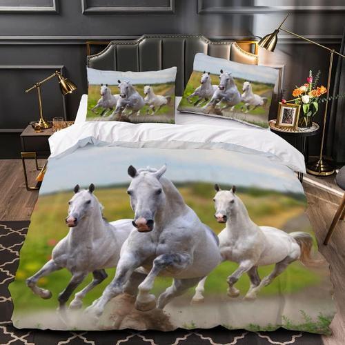 Literie Simple Cheval Housse De Couette Ensemble Housse De Couette ... on Productcaster.