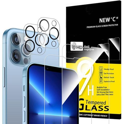 Lot De 4, 2 X Verre Trempé Pour Iphone 13 Pro Max Et 2 X Protection... on Productcaster.