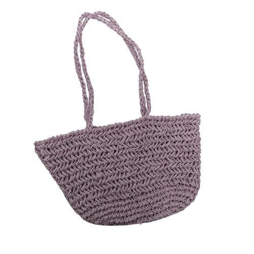 Women Straw Tote Bag Shoulder Bag Fashion Shopping Bags Casual Beac... on Productcaster.