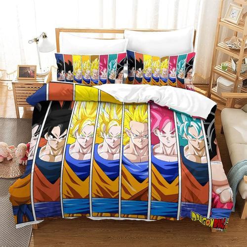 Goku Japonais Anime Adolescents Aldult Housse De Couette Ensemble D... on Productcaster.