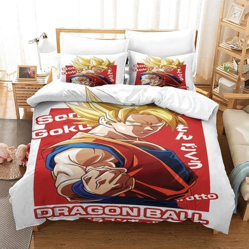 Goku Japonais Anime Housse De Couette Motif Imprim¿¿ Literie Housse... on Productcaster.