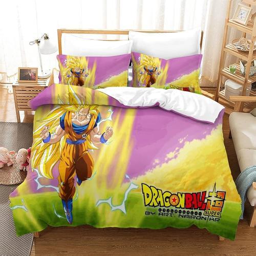 Goku Japonais Anime Adolescents Aldult Housse De Couette Ensemble D... on Productcaster.