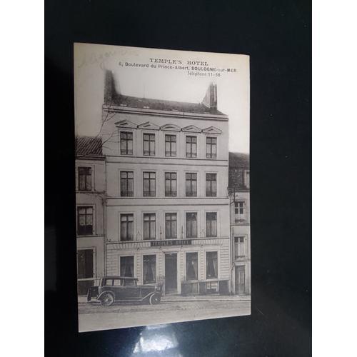 Carte Postale - Temple's Hotel - Boulogne Sur Mer - 1909 on Productcaster.