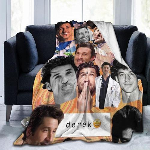 Patrick Dempsey Couverture Super Douce Et Confortable En Flanelle M... on Productcaster.