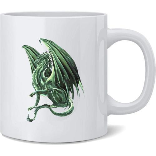 The Green King Dragon Par Ruth Thompson Art Tasse À Café En Céramiq... on Productcaster.