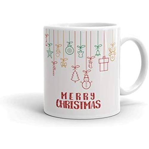 Tasse X'mas Joyeux Noël Blanc Nouvelle Tasse Tasse Présent Nouveaut... on Productcaster.