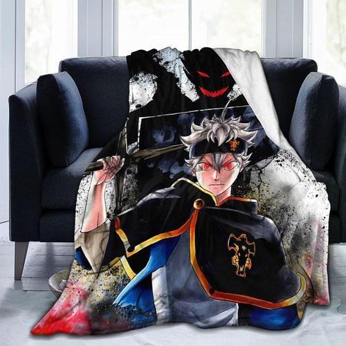 Black Clover Couverture Super Douce Et Confortable En Flanelle Micr... on Productcaster.