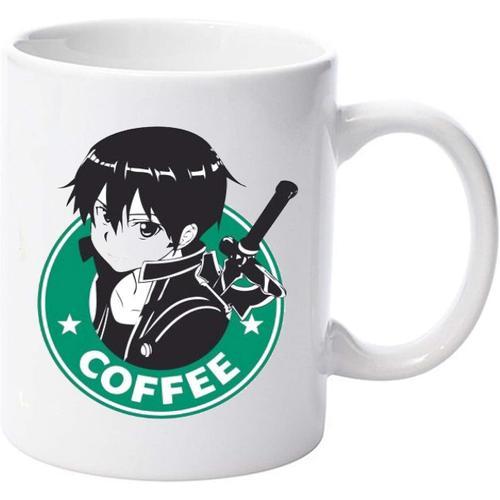 Kirito Sword Art Online Star Bucks Parodie Tasse En Céramique 11oz on Productcaster.