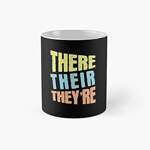 Funny There Their They're Classic Mug - 11 Onces Pour Café, Thé, Ta... on Productcaster.