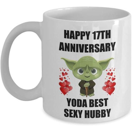 17e 17e Anniversaire De Mariage Cadeaux Pour Yoda Meilleur Mari Sex... on Productcaster.