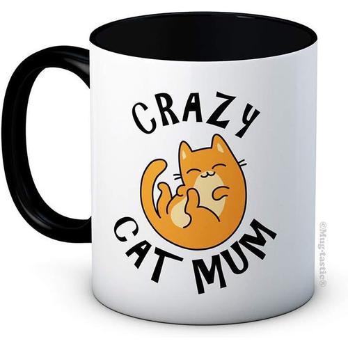 Crazy Cat Mum - Funny Coffee Or Tea Mug on Productcaster.