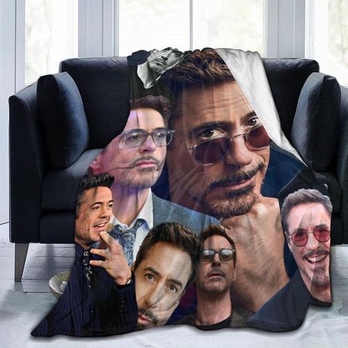 Robert Downey Jr Couverture En Flanelle Légère, Douce, Chaude Et Co... on Productcaster.