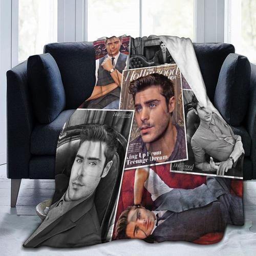 Couverture En Flanelle Douce Zac Actor Efron, Couverture De Collage... on Productcaster.