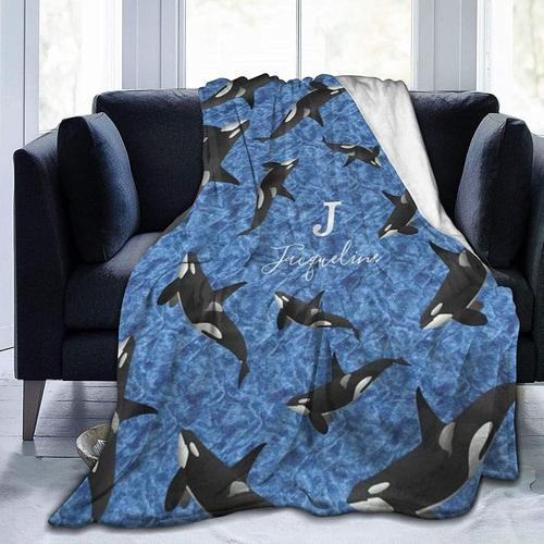 Couverture En Flanelle Orca Wild Killer Whale Pod, Couverture En Pe... on Productcaster.