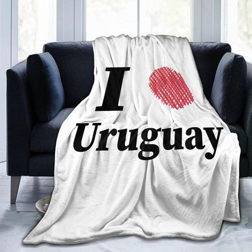 Couverture En Flanelle I Love Uruguay, Douce Et Confortable, Lavabl... on Productcaster.