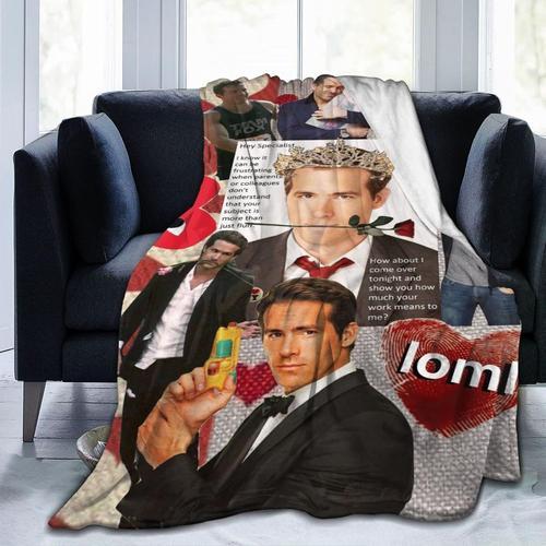 Couverture En Flanelle Imprimée Ryan Reynolds, Douce Et Confortable... on Productcaster.