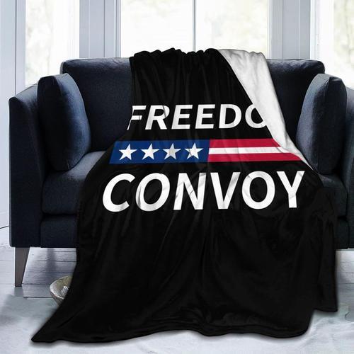 Couverture En Flanelle Imprimée Freedom Convoy, Couverture Simple U... on Productcaster.