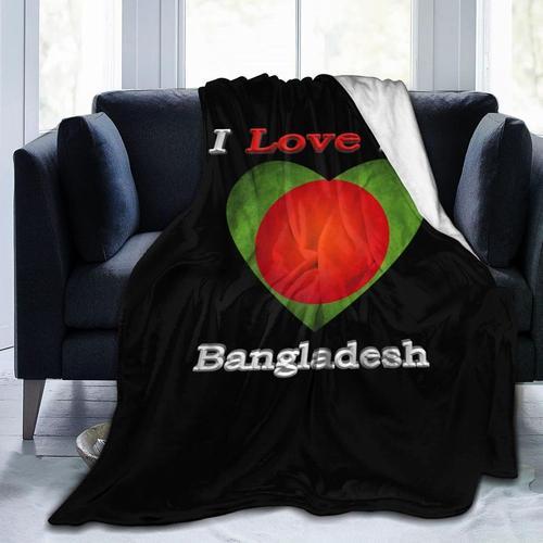 Couverture I Love My Flag Of Bangladesh En Forme De C¿Ur En Micro F... on Productcaster.