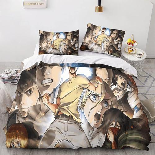 D Pour Garons Filles Avec Housse De Couette Attack On Titan,Anime,J... on Productcaster.