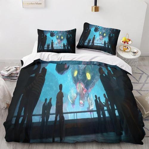 Le Monstre Housse De Couette Horror Parure De Lit, Imprim¿¿E D Doux... on Productcaster.