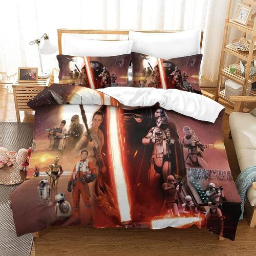 Housse De Couette D Star Wars Avec Taies D'oreiller, Parure De Lit ... on Productcaster.