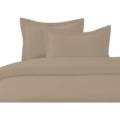 Housse De Couette 240x260cm + 2 Taie D?Oreiller 65x65 Taupe 100% Co... on Productcaster.